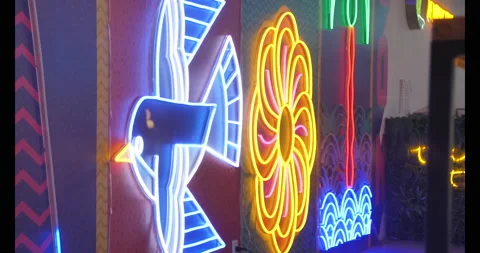 Neon Signs Stock Footage 202390140