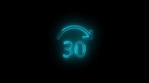 Neon skip forward icon glowing black background animation Stock Footage 289632695