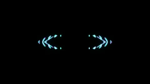 Neon slow abstract looped pattern Stock Footage 205088733