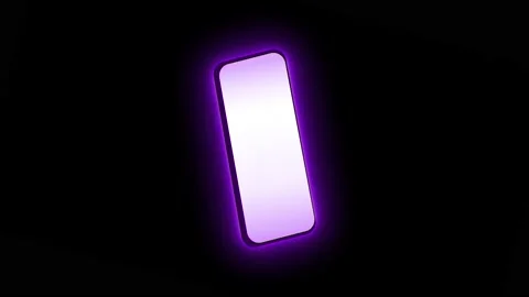 Neon smartphone newest Stock Footage 169046547