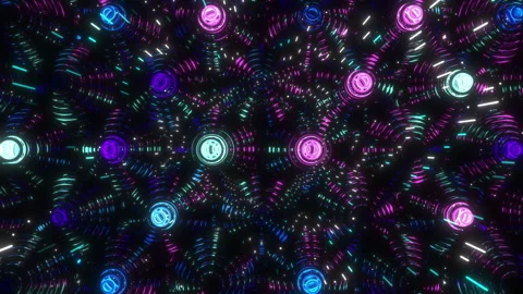 Neon sound waves Vidéo 243931240