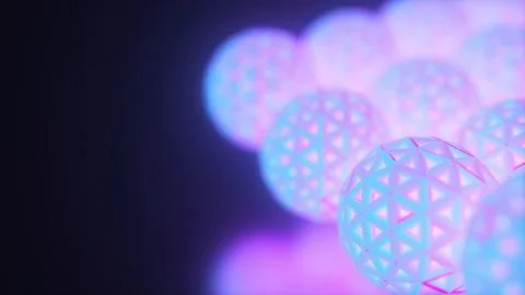 Neon spheres Stock Illustration