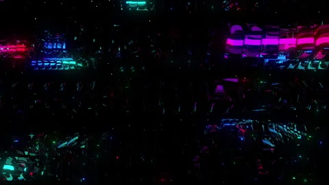 Neon spin Stock Footage 256924474