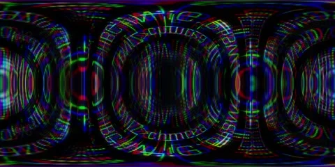 Neon Spiral Digital Vortex 360VR Loop Stockbeeldmateriaal 337661975