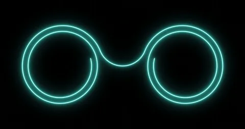 Neon spiral in the form of two connected circles. Stock Footage 123205209
