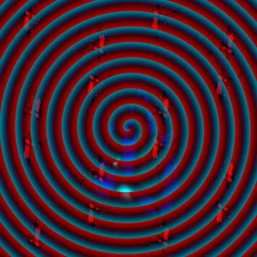 Neon spiral Stock Illustration