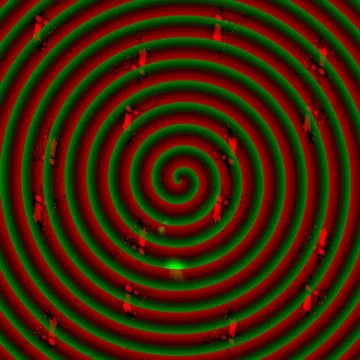 Neon spiral Stock Illustration