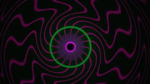 Neon spiral patterns technology background. Stock Footage 335965823