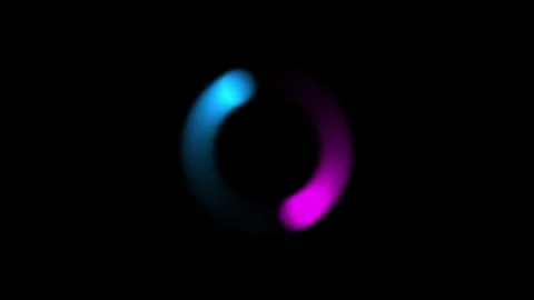 Neon spirits circling the heart of void Stock Footage 330425699