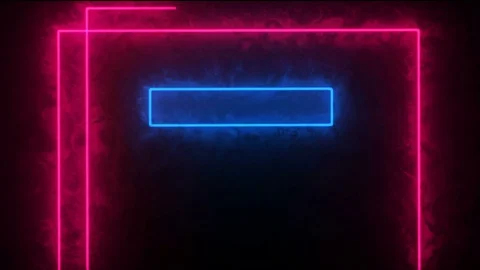 Neon square formation Stock Footage 89127038