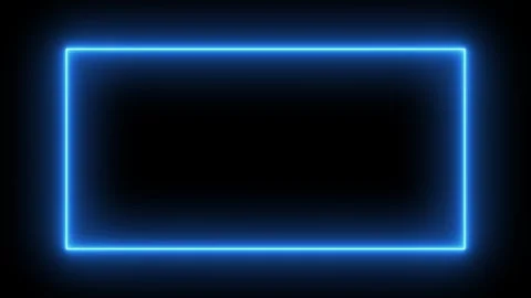 Neon square frame and mix two frames walk and color change frame color chan.. Stock Footage 248423412