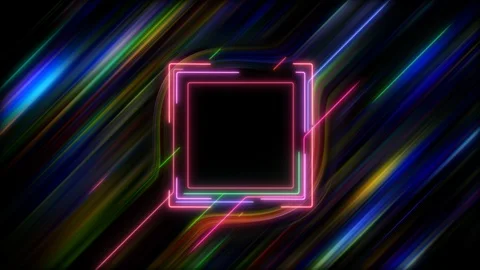 Neon Square in Hyper Space Vidéo 118435743