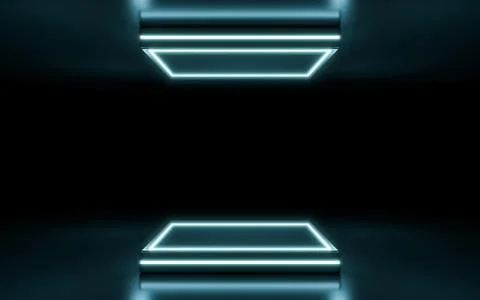 Neon stage Stock Illustration