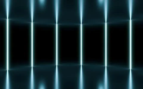 Neon stage Stock Illustration