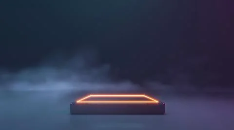 Neon stage Stock Illustration