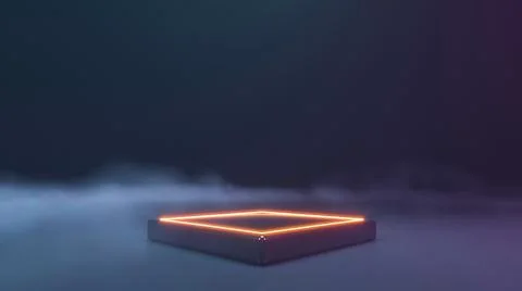 Neon stage Stock Illustration