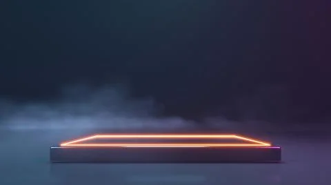 Neon stage Stock Illustration