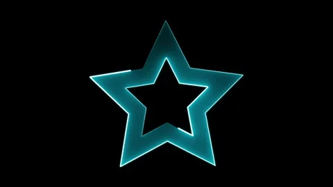 NEON STAR DESIGN ELEMENT Stock Footage 243929809