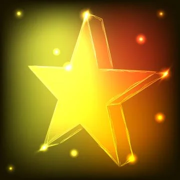 Neon Star Stock Illustration
