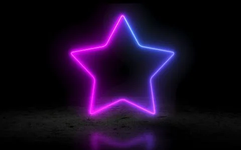 Neon Star Stock Illustration