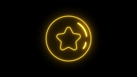 Neon star label Stock-Footage 231226832