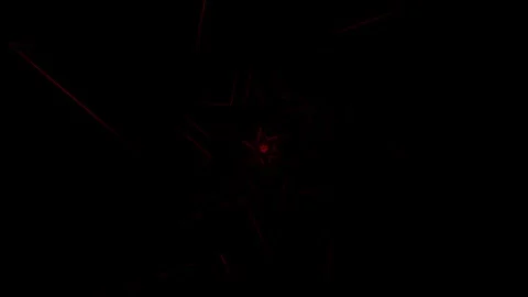 Neon Star Loop Red 4K Stock Footage 330977510