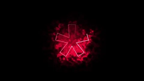 Neon star simple animation. Stock Footage 306030518