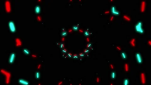 Neon star vj loop Stock-Footage 200929900