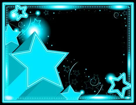 Neon Starburst Background Ilustração Stock