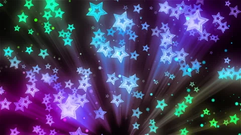 neon stars wallpaper
