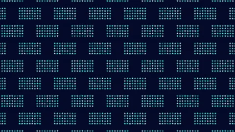 Neon stars pattern in rows on dark space Vídeos de archivo 216756708