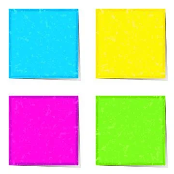 Neon stickers for notes Stock Illustration