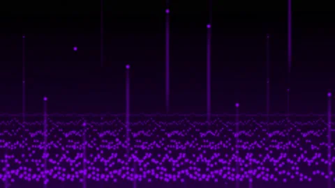 Neon Streaming Purple Lines Animation. Stock Footage 239511299