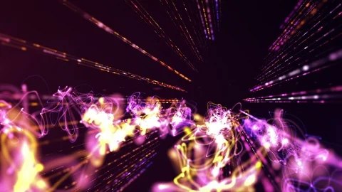 Neon Strings Stock Footage 98440720