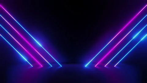 Neon stripe diagonal background. Stock Footage 231014312