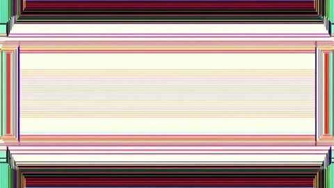 Neon striped frame border with copy space text overlay, hand drawn stop mot.. Stock Footage 342043533