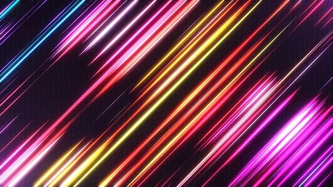 Neon Stripes Stock Footage 98440742