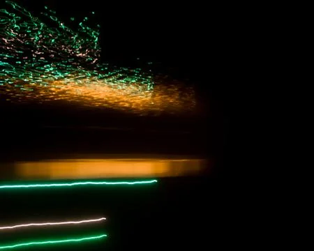 Neon stripes with reflection Stock Photos