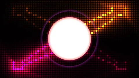 Neon strobe backlight blink frame backgrounds, reflector light dot Stock Footage 132646506