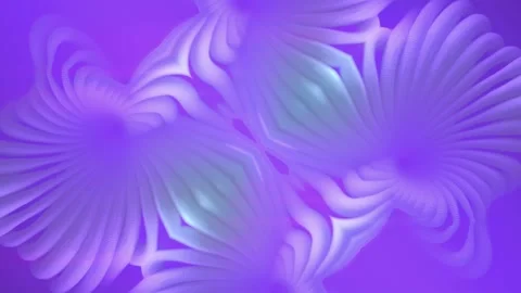 A neon structure smoothly pulsates in a symmetrical kaleidoscopic pattern Stock Footage 332410949