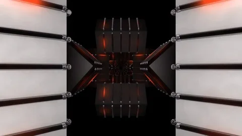 Neon Structures - Seamless VJ Loop Stock Footage 73360446