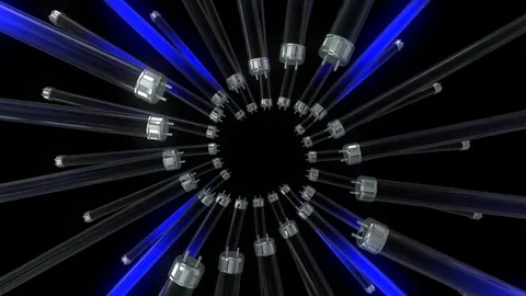 Neon Structures - Seamless VJ Loop Stock Footage 73360517