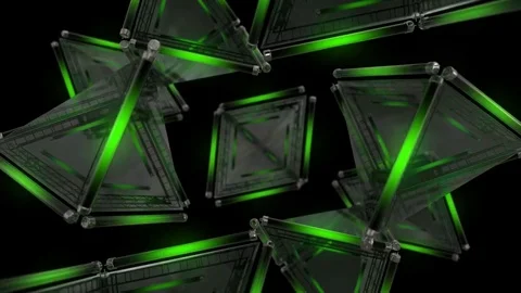 Neon Structures - Seamless VJ Loop Stock Footage 73361421