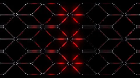 Neon Structures - Seamless VJ Loop Stock Footage 73361424