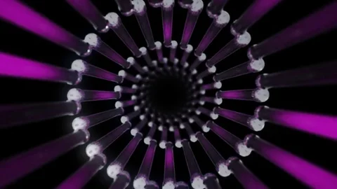 Neon Structures - Seamless VJ Loop Stock Footage 73361620
