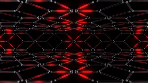 Neon Structures - Seamless VJ Loop Stock Footage 73362045