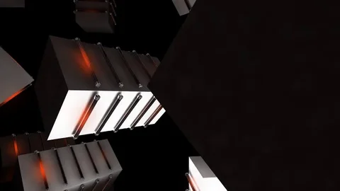 Neon Structures - Seamless VJ Loop Stock Footage 73362764