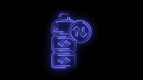 Neon style data migration concept represents database transfer and backup Stock Footage 322986339