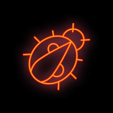Neon style pollen grain spreading in the air with sun shining Stock Illustration