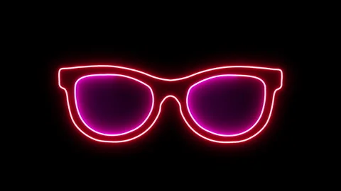 NEON SUNGLASSES 스톡 동영상 247000830